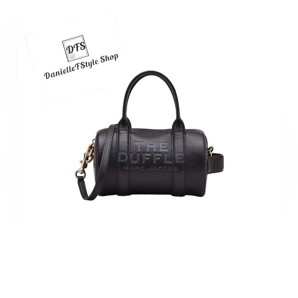 Marc Jacobs- The Leather Mini Duffle Bag- Black- With Dustbag